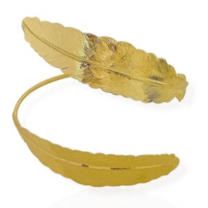 Bracelete Deusa Grega Dourado Folheado a Ouro 18k e Prata Folha